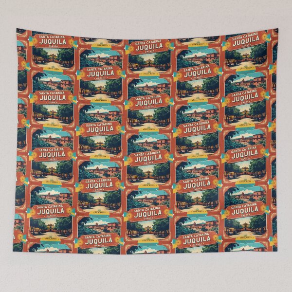 Item preview, Santa Catarina Juquila Villa de Mitla Oaxaca Mexico Magic Town Vintage Travel Tourism designed and sold by TravelersGems.