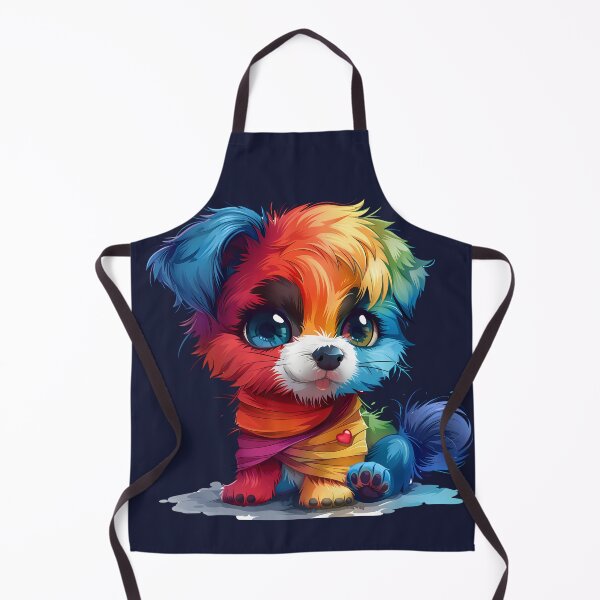 Item preview, puppy Dog cute and rainbow color puppy dog Round eyes, fluffy fur, legs wrapped in cloth designed and sold by CHOKCHAIVONGDEE.