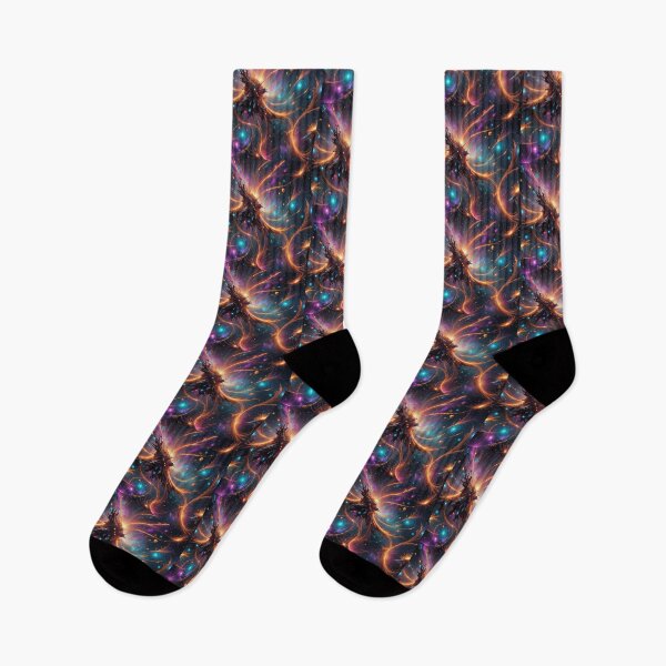 Item preview,  Abstract Cosmic Landscape with Geometric Galaxies designed and sold by koreatvtea.