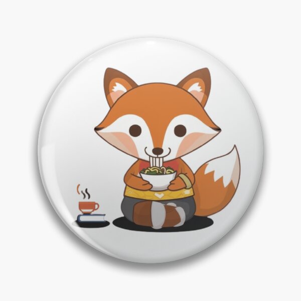 Item preview, Adorable Fox Enjoying Ramen designed and sold by XquisiteFashion.