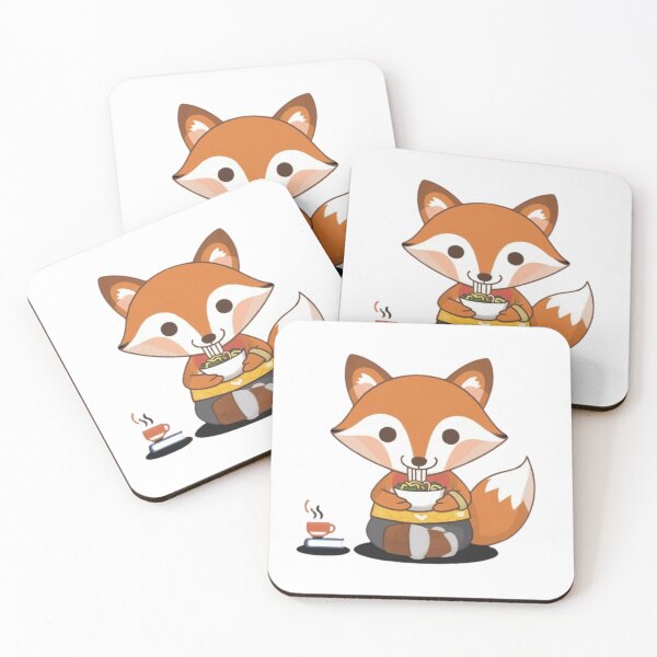 Item preview, Adorable Fox Enjoying Ramen designed and sold by XquisiteFashion.