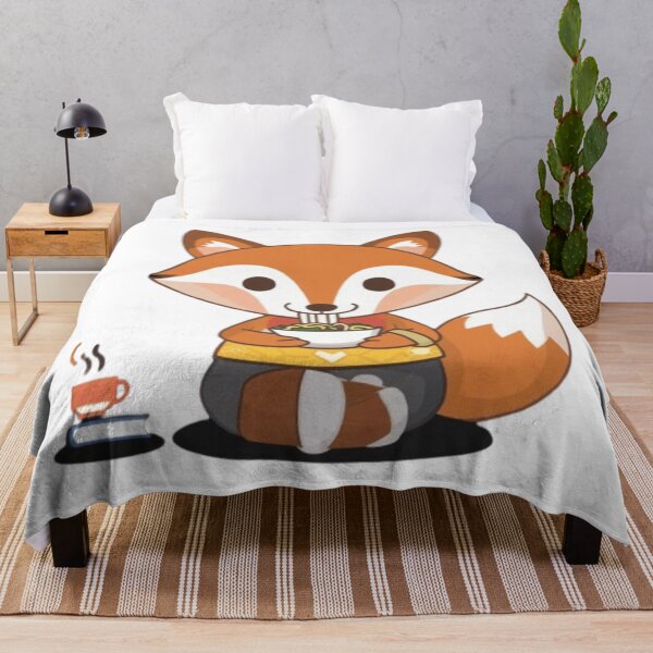 Item preview, Adorable Fox Enjoying Ramen designed and sold by XquisiteFashion.