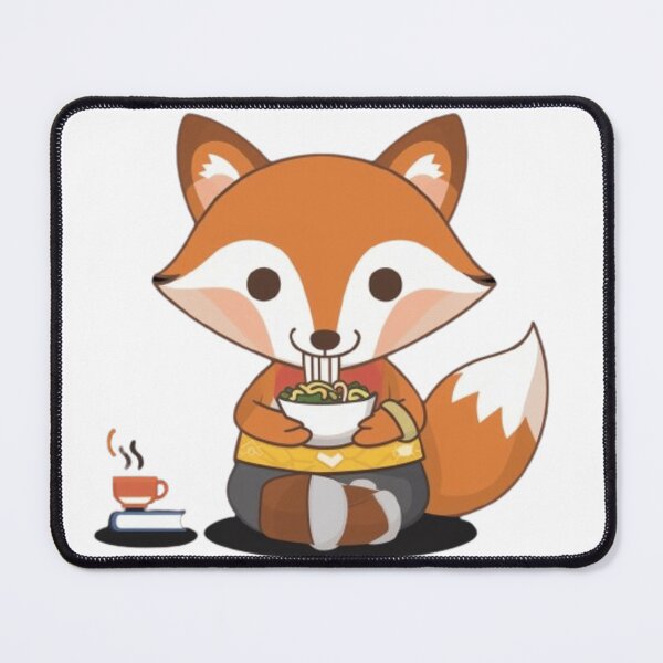 Item preview, Adorable Fox Enjoying Ramen designed and sold by XquisiteFashion.