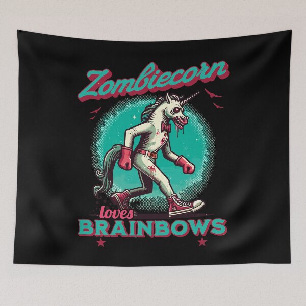 Item preview, Zombie Unicorn Funny Halloween Saying designed and sold by LuminOrb.