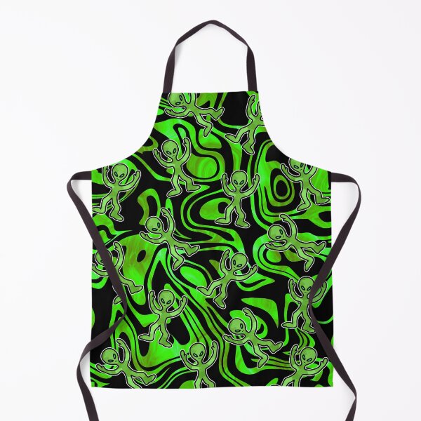 Item preview, Trippy Green Aliens designed and sold by Sartoris Art.