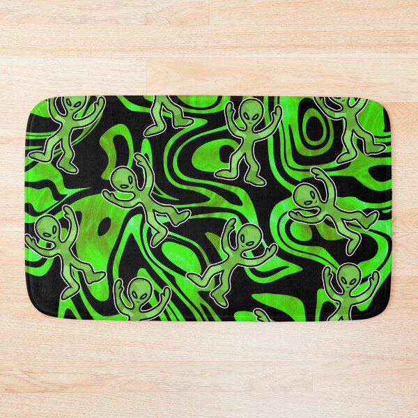 Item preview, Trippy Green Aliens designed and sold by Sartoris Art.