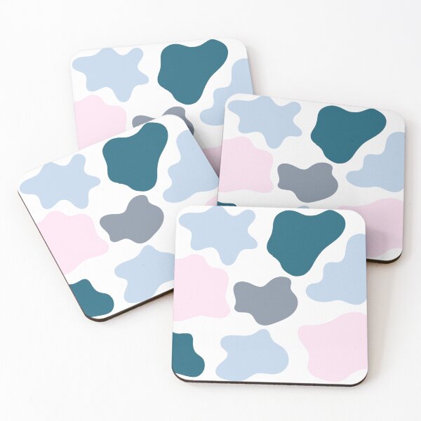Item preview, Retro Art Deco Cow Print Abstract Thing ; Baby Blue, Navy, Baby Pink, Grey designed and sold by Coral-Cases.