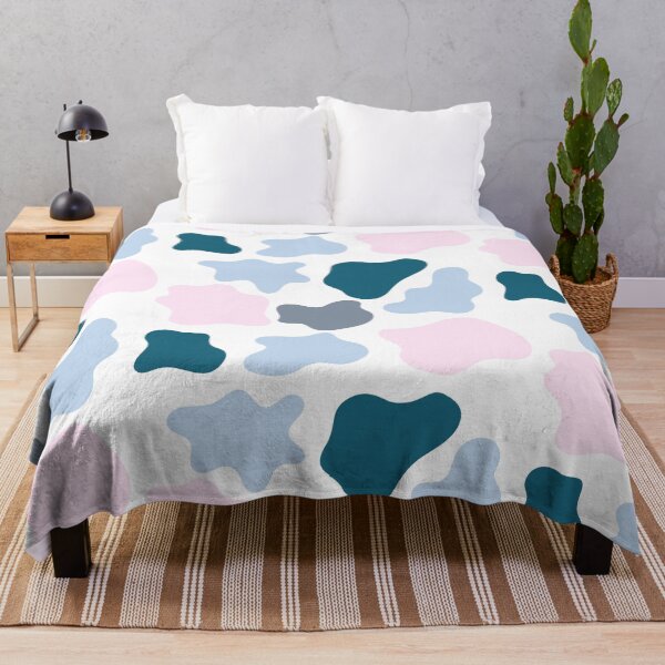 Item preview, Retro Art Deco Cow Print Abstract Thing ; Baby Blue, Navy, Baby Pink, Grey designed and sold by Coral-Cases.