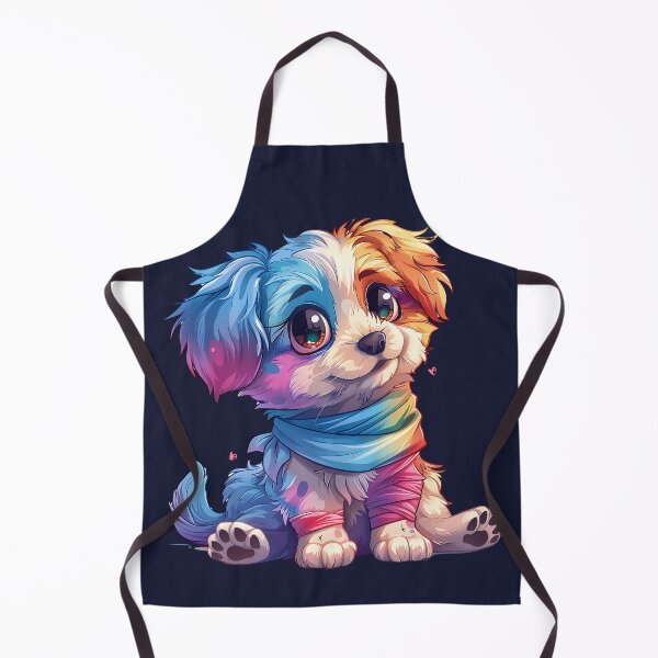 Item preview, puppy Dog cute and rainbow color puppy dog Round eyes, fluffy fur, legs wrapped in cloth designed and sold by CHOKCHAIVONGDEE.