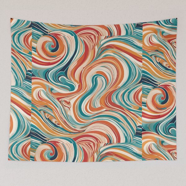 Item preview, Colorful Swirl Pattern Dynamic Fluidity designed and sold by Noertz.