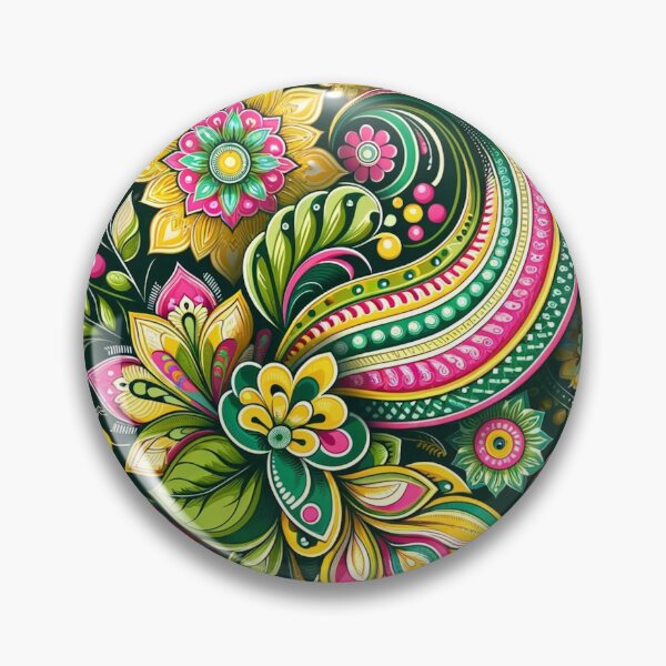 Item preview, Emerald-hued Indian Paisley Design designed and sold by saqui-com.