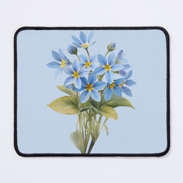 Item preview, Watercolor Forget Me Nots designed and sold by Yeamie-Boutique.