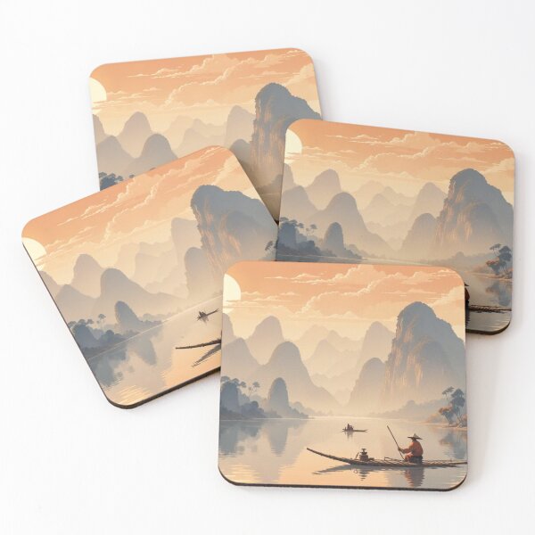 Item preview, Chinese Landscape with Mountains designed and sold by Asiantrendzz.