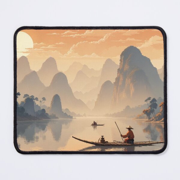 Item preview, Chinese Landscape with Mountains designed and sold by Asiantrendzz.