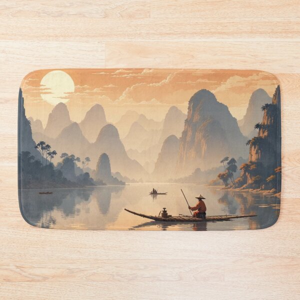 Item preview, Chinese Landscape with Mountains designed and sold by Asiantrendzz.