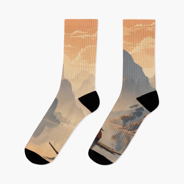 Item preview, Chinese Landscape with Mountains designed and sold by Asiantrendzz.