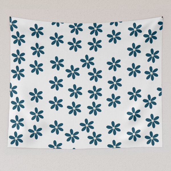 Item preview, Navy Blue and Cream Flowers designed and sold by Coral-Cases.