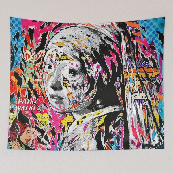 Item preview, Modern Twist on Girl with a Pearl Earring designed and sold by ByOxCe.