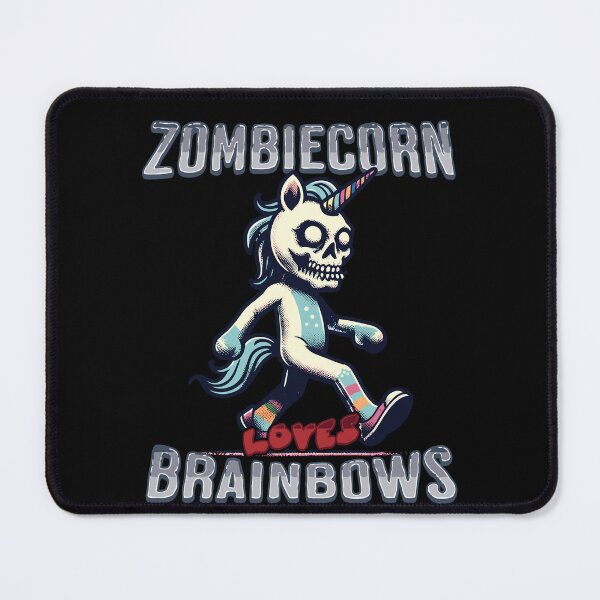 Item preview, Zombiecorn Loves Brainbows Funny Halloween designed and sold by LuminOrb.