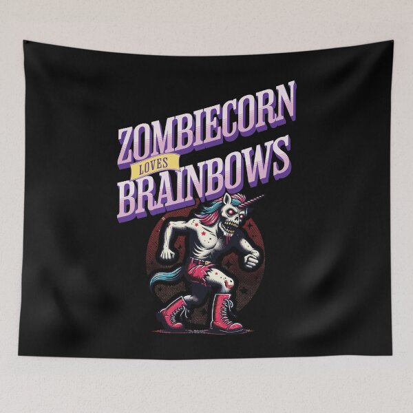 Item preview, Zombie Unicorn Funny Halloween Saying designed and sold by LuminOrb.