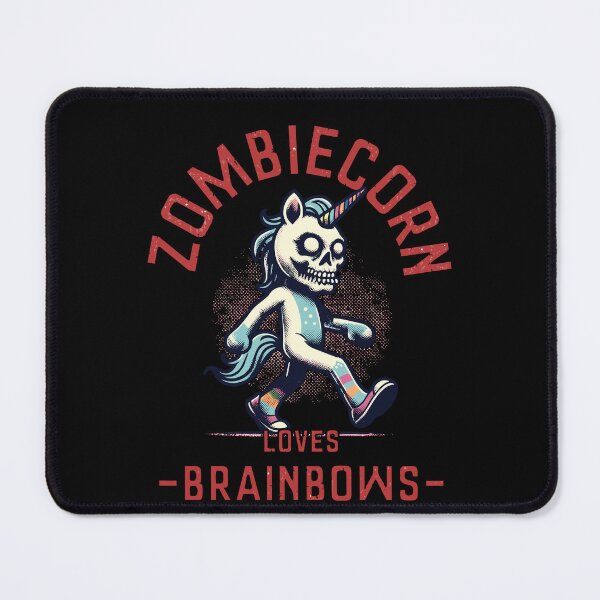 Item preview, Zombiecorn Loves Brainbows Creepy Unicorn designed and sold by LuminOrb.