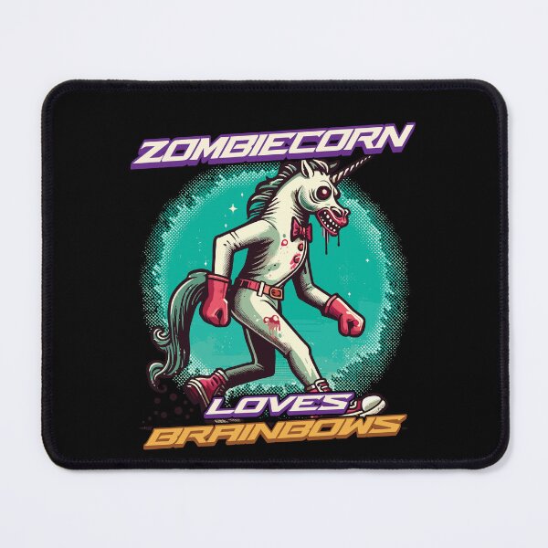 Item preview, Zombiecorn Loves Brainbow's Zombie Unicorn designed and sold by LuminOrb.