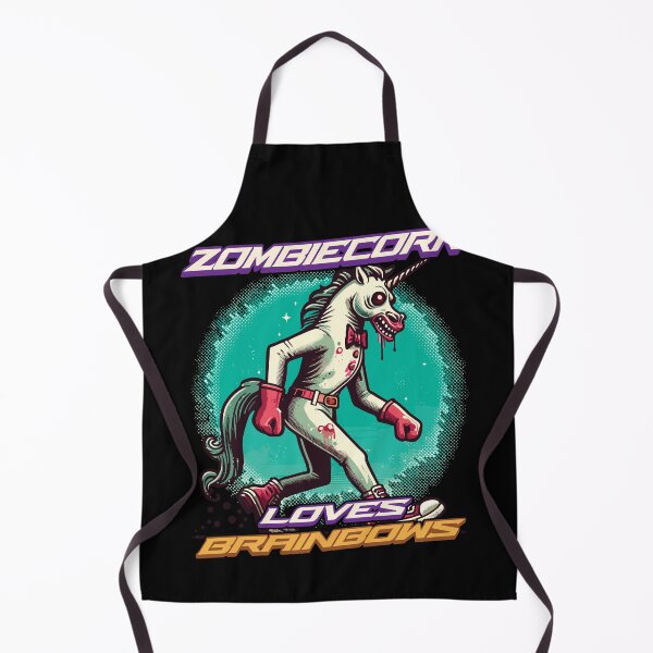 Item preview, Zombiecorn Loves Brainbow's Zombie Unicorn designed and sold by LuminOrb.