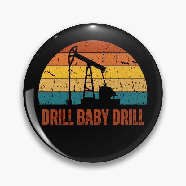 Item preview, Drill Baby Drill Retro Sunset designed and sold by Josephines-ZA.