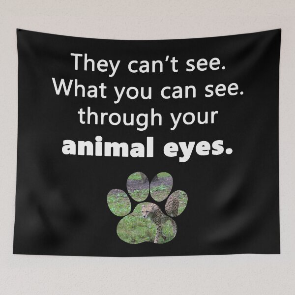 Item preview, THERIAN paw print "they can't see what you can see through your animal eyes" CHEETAH designed and sold by PD Therian.