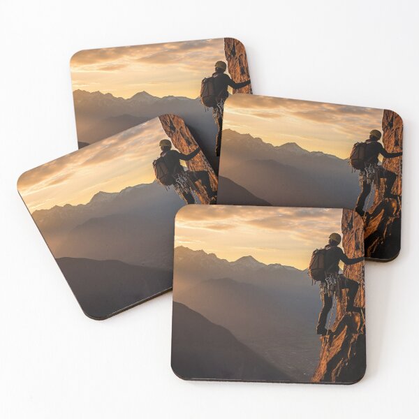 Item preview, Rock Climber On Side Of Mountain - Adventure designed and sold by KootenayDesigns.