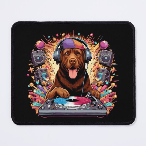 Item preview, Brown Labrador DJ Playing Music Gift designed and sold by Pineapple-Tree.