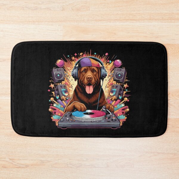 Item preview, Brown Labrador DJ Playing Music Gift designed and sold by Pineapple-Tree.