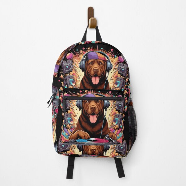 Item preview, Brown Labrador DJ Playing Music Gift designed and sold by Pineapple-Tree.