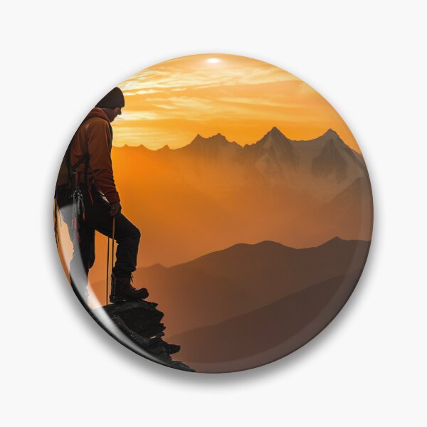 Item preview, Rock Climber Overlooking Valley - Adventure designed and sold by KootenayDesigns.