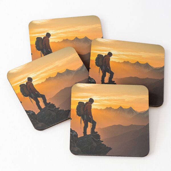 Item preview, Rock Climber Overlooking Valley - Adventure designed and sold by KootenayDesigns.