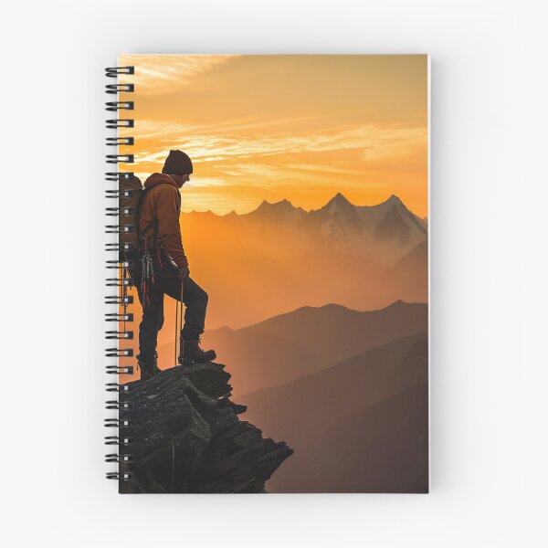 Item preview, Rock Climber Overlooking Valley - Adventure designed and sold by KootenayDesigns.