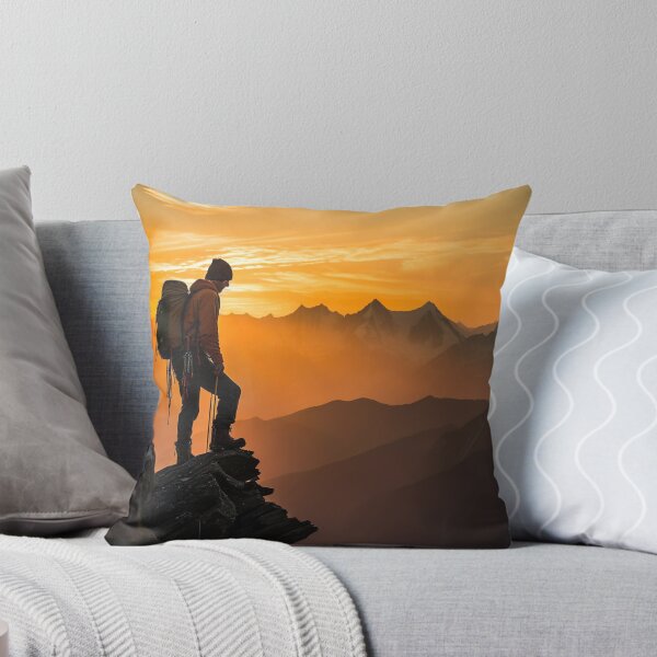 Item preview, Rock Climber Overlooking Valley - Adventure designed and sold by KootenayDesigns.