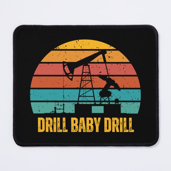 Item preview, Drill Baby Drill Retro Sunset designed and sold by Josephines-ZA.