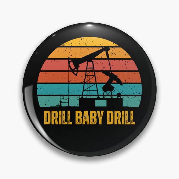 Item preview, Drill Baby Drill Retro Sunset designed and sold by Josephines-ZA.