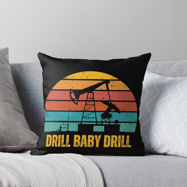 Item preview, Drill Baby Drill Retro Sunset designed and sold by Josephines-ZA.
