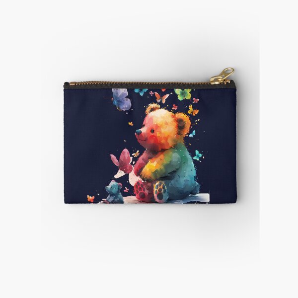 Item preview, Rainbow cute bear, Bear custom, Teddy Bear funny with Butterflies of many colors designed and sold by CHOKCHAIVONGDEE.