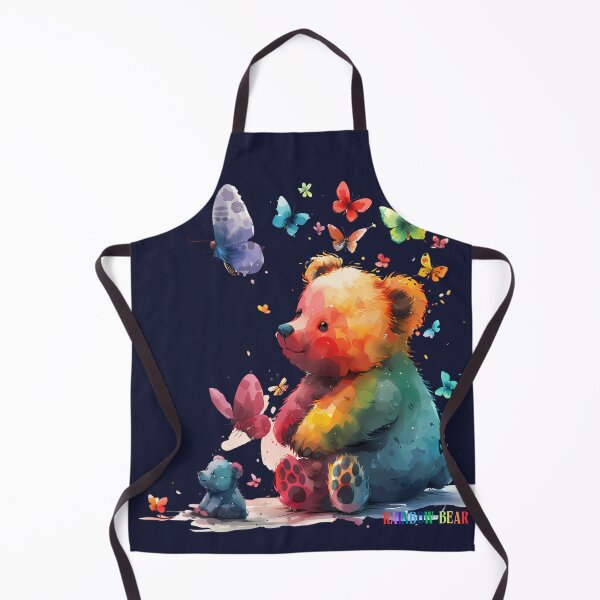 Item preview, Rainbow cute bear, Bear custom, Teddy Bear funny with Butterflies of many colors designed and sold by CHOKCHAIVONGDEE.