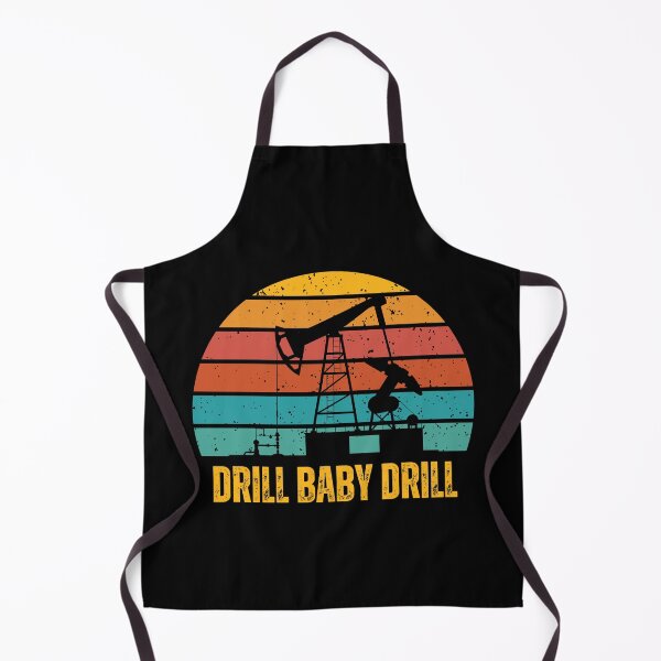 Item preview, Drill Baby Drill Retro Sunset designed and sold by Josephines-ZA.