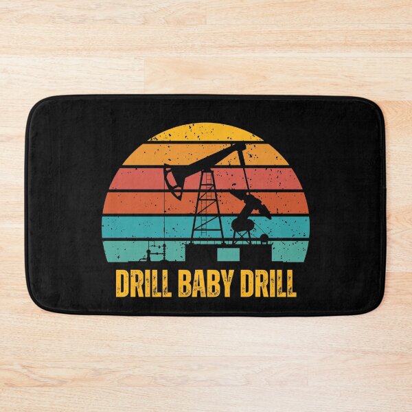 Item preview, Drill Baby Drill Retro Sunset designed and sold by Josephines-ZA.