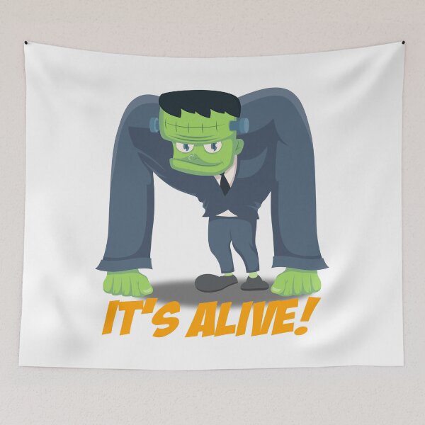 Item preview, Frankenstein It's Alive Cartoon Drawing designed and sold by Henrylizarraga.