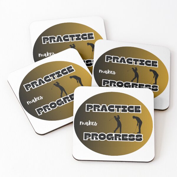 Item preview, Practice makes progress, golf designed and sold by IFarty.