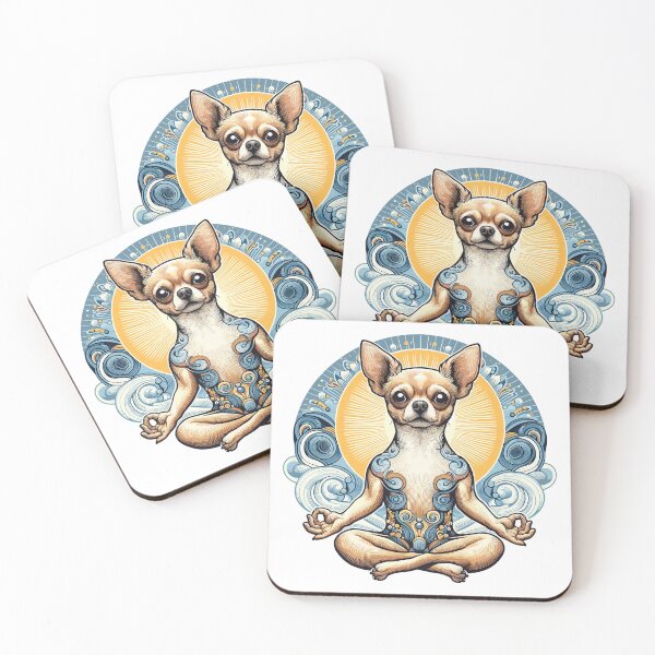 Item preview, Chihuahua meditation meditate gift designed and sold by Pineapple-Tree.