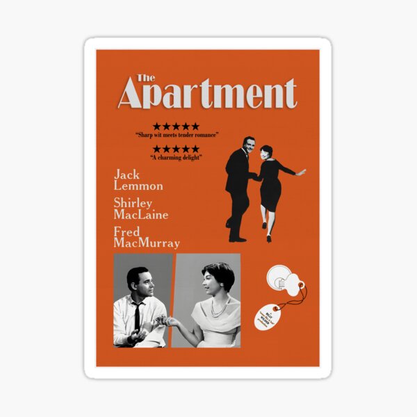 Item preview, Orange the Apartment movie poster designed and sold by hotshotmcgreen.