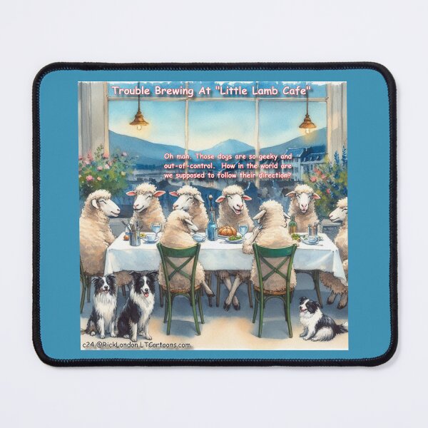 Item preview, When Sheep Gossip, Border Collies Listen designed and sold by Rick London Gifts.