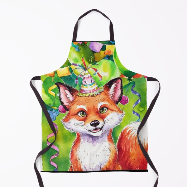 Item preview, Birthday Celebration. Birthday Fox. Adorable fox, birthday balloons, watercolor fox, fox drawing, floral fox designed and sold by FoxVibes.